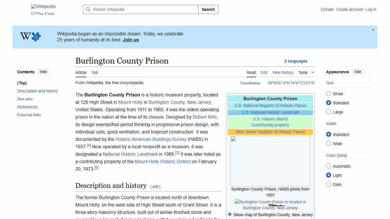 Burlington County Prison - Wikipedia